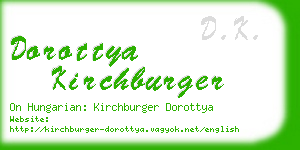 dorottya kirchburger business card